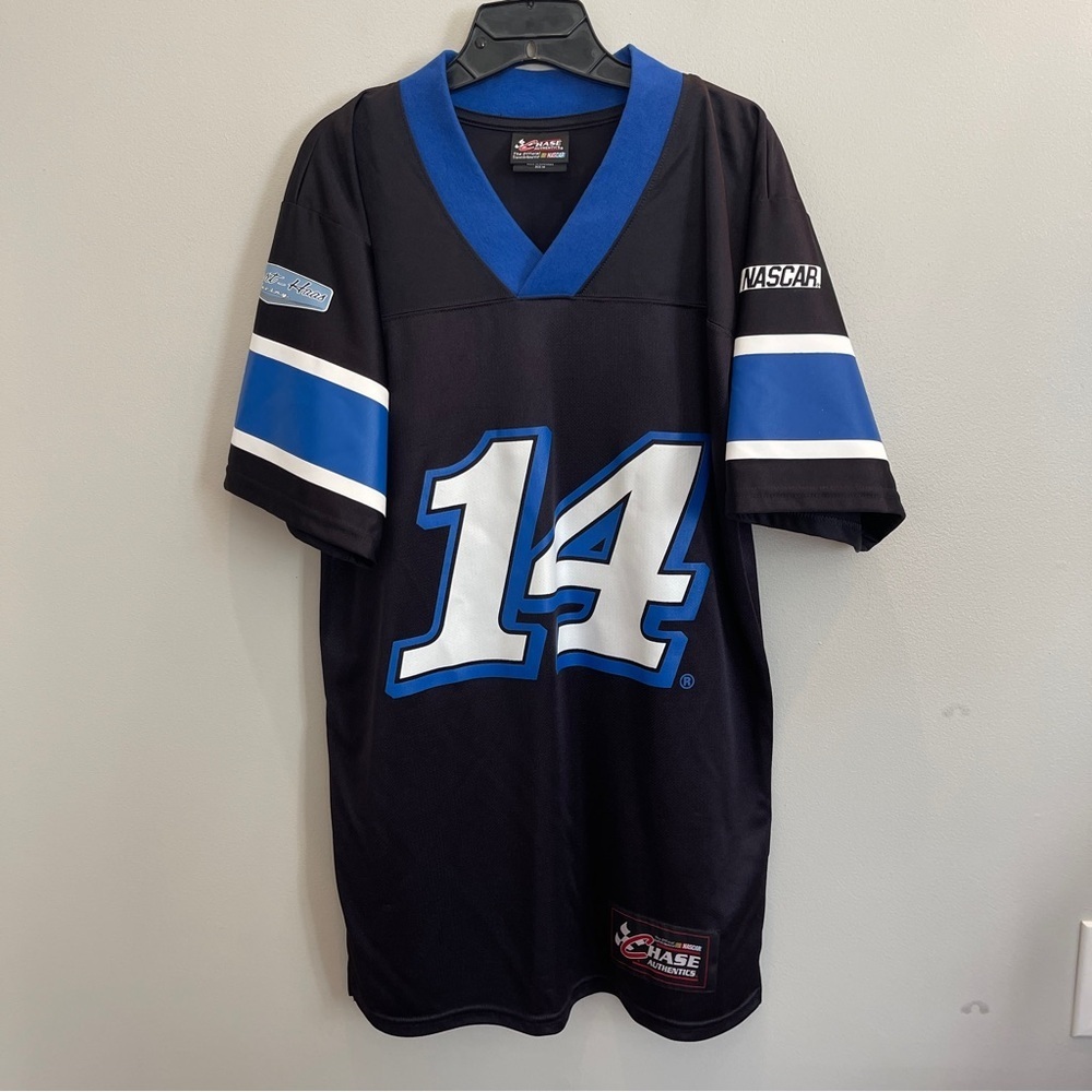 Chase Authentics NASCAR Tony Stewart #14 Football Racing Jersey Men’s M Black